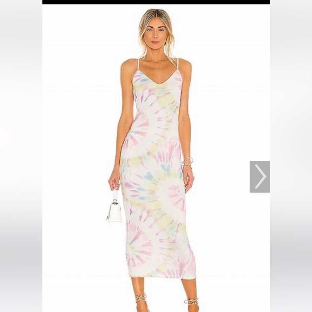 AFRM Pastel Tie-Dye Midi Dress